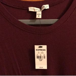 NWT ✨ Express maroon body suit